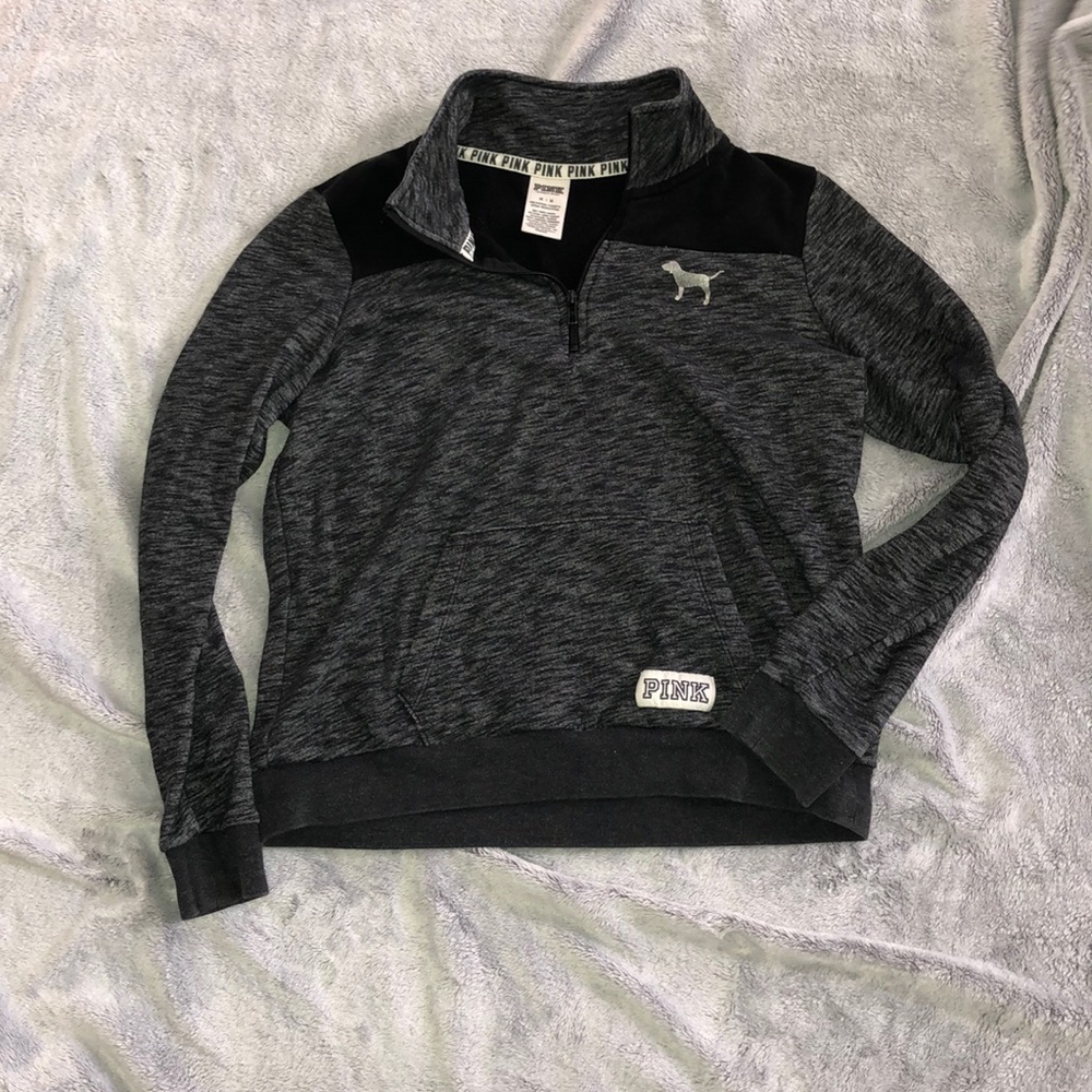 PINK half zip sweatshirt